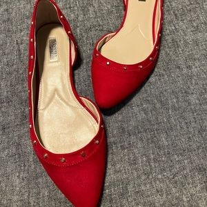 J Lo Red flats